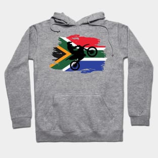 Awesome South African flag Dirt bike/Motocross design. Hoodie